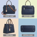 Women's Striped Line Handbag - Image 3