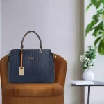 Women's Striped Line Handbag - Image 4